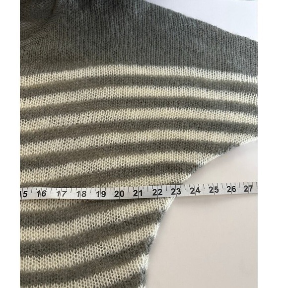 Wooden Ships Paola Buendia NWOT Mohair Blend Striped Sweater M/L Loose Knit SOFT - Picture 5 of 9